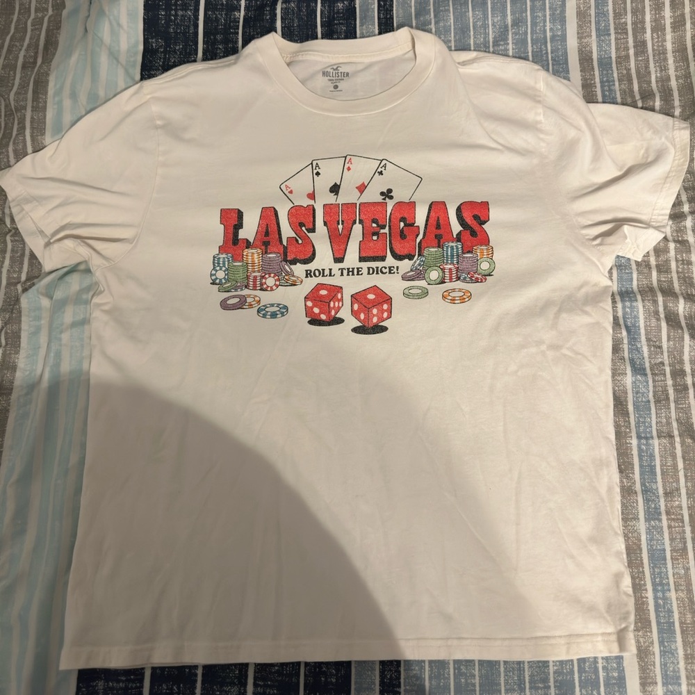 Hollister Off-White Cotton Tee